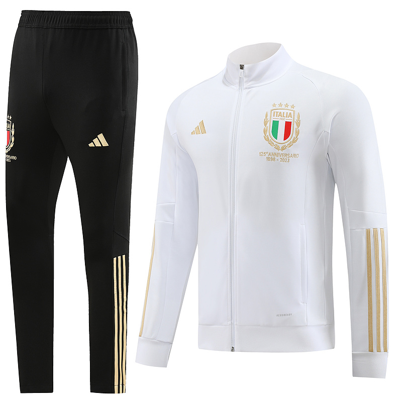 AAA Quality Italy 23/24 Tracksuit - White/Golden